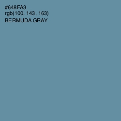 #648FA3 - Bermuda Gray Color Image